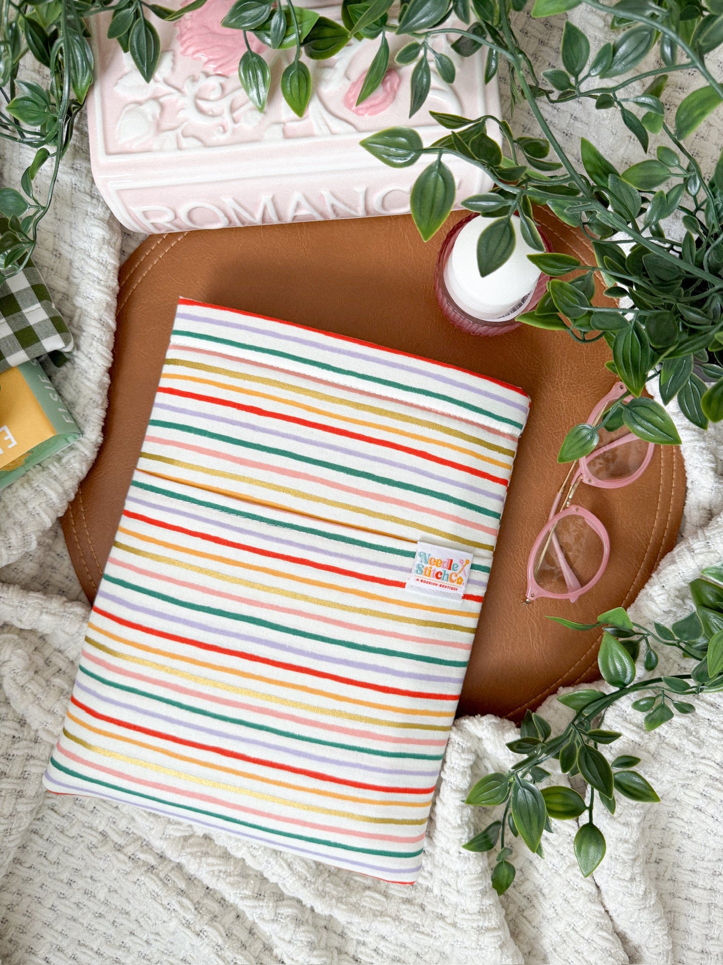 Spring Stripes in Cream Metallic