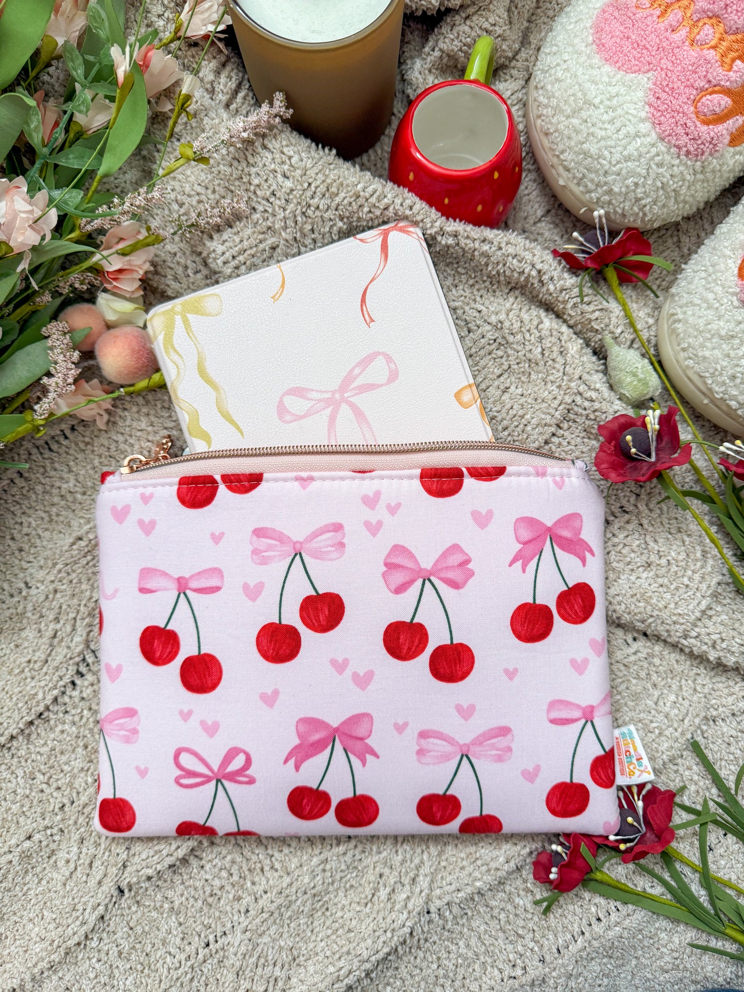 Cherries and Bows Pouch