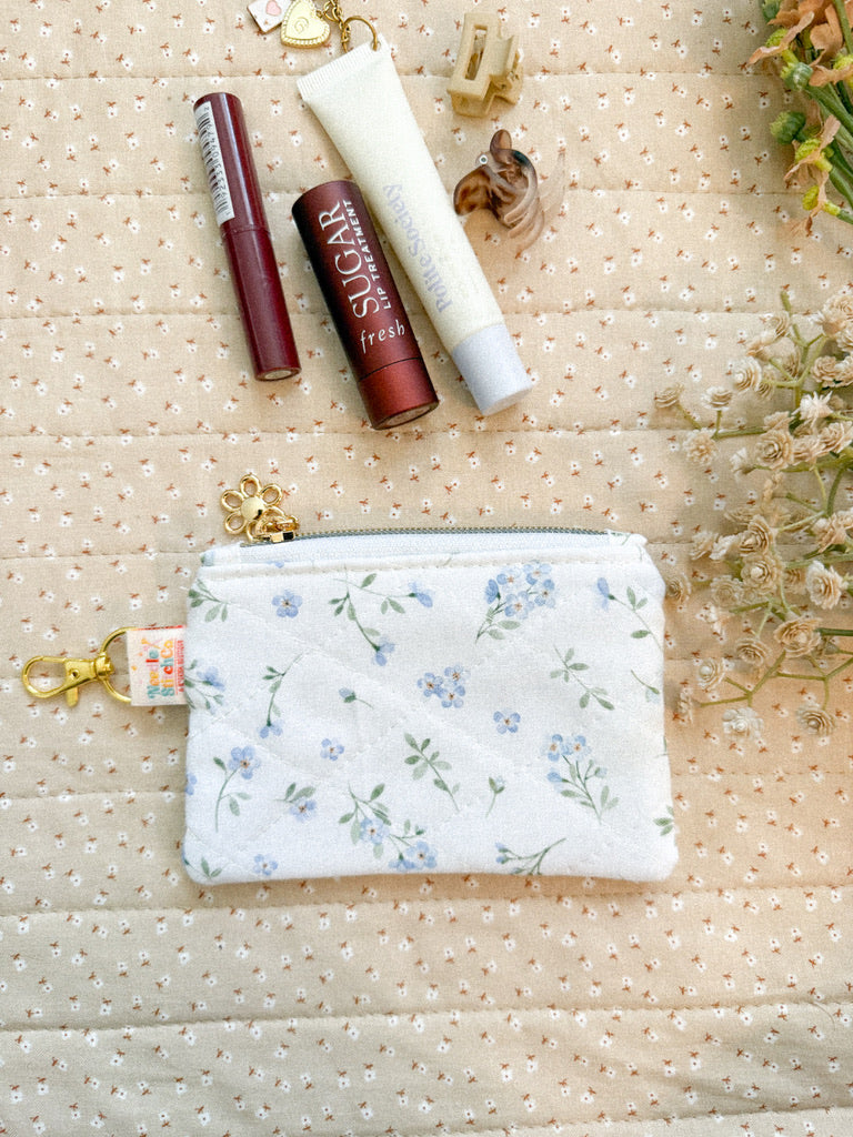 Tossed Ditsy Pixie Pouch with Hook Clasp