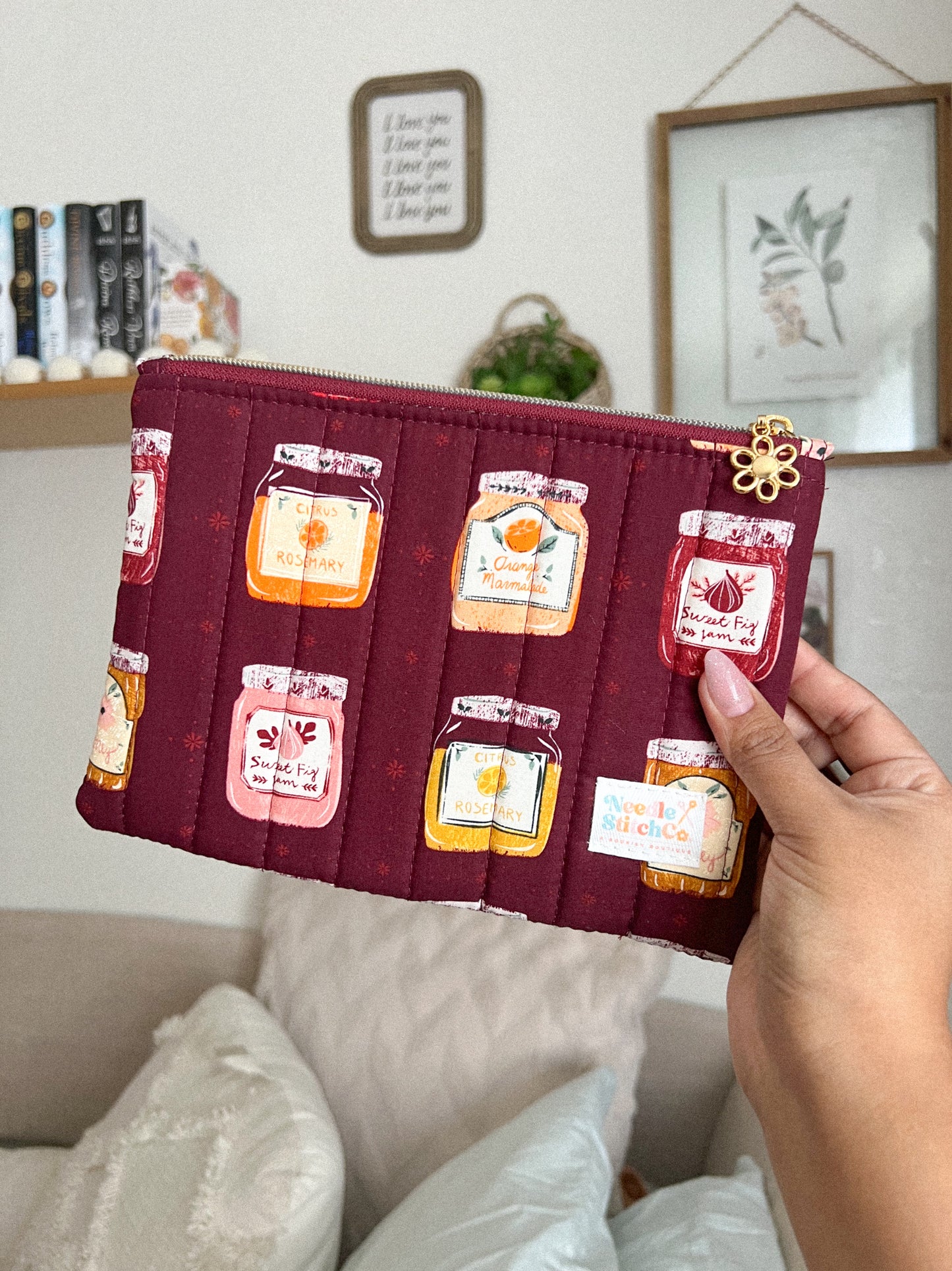 Sweetened Jams Quilted Pouch