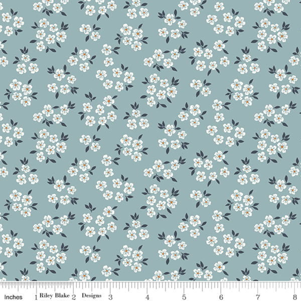 Ditsy Floral in Cornflower