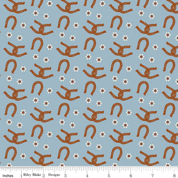 Horseshoes in Blue