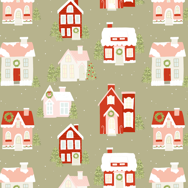 Christmas Cottages in Sprig Green