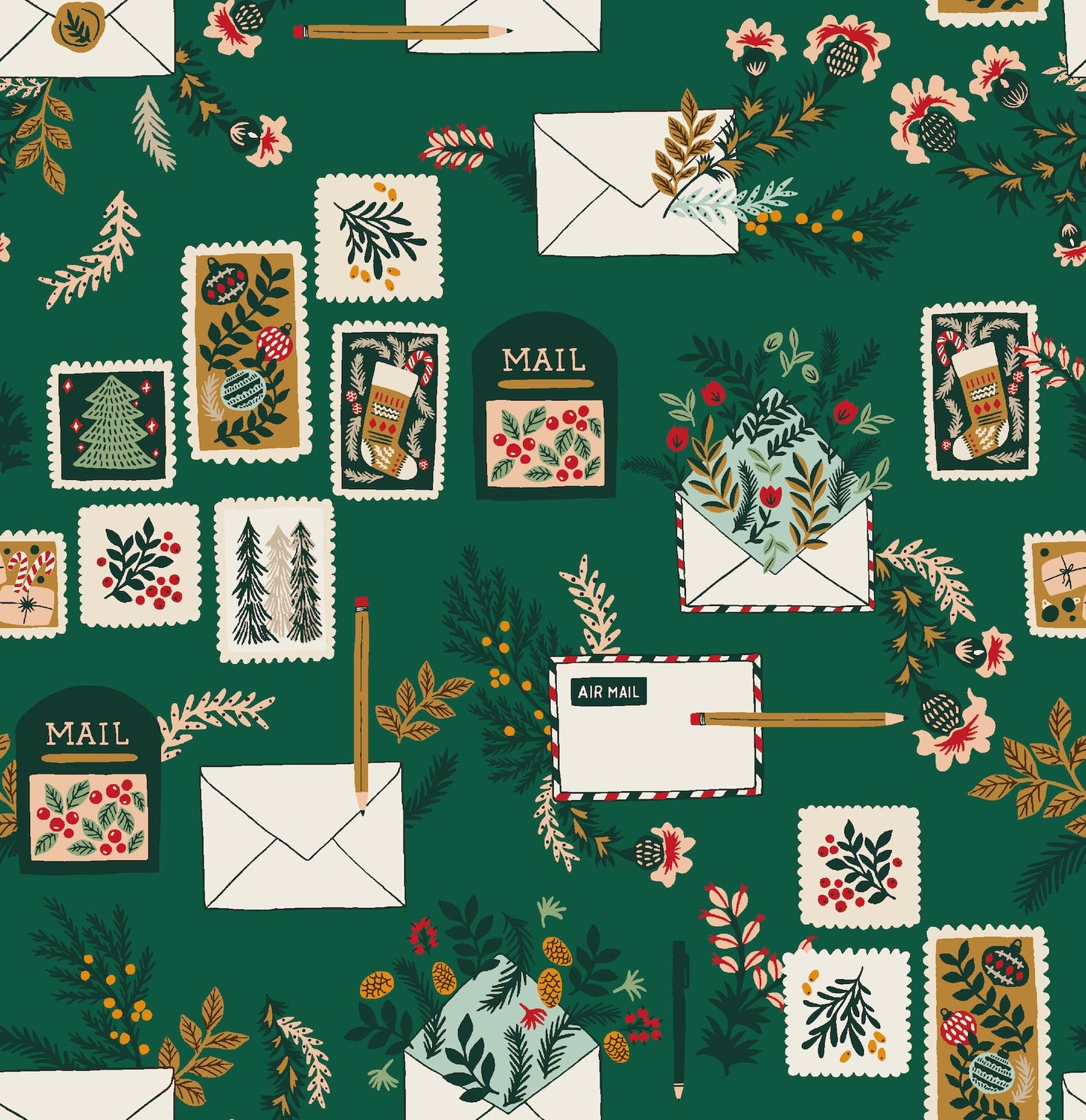 Letters to Santa in Green