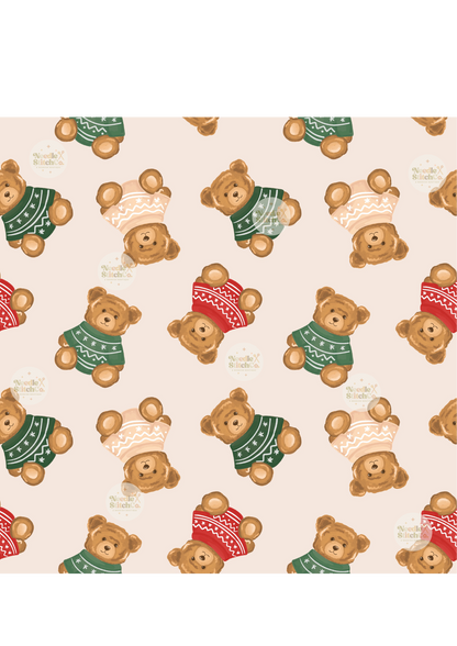 Winter Sweater Cubs Cozy Keeper (Zip Pouch)