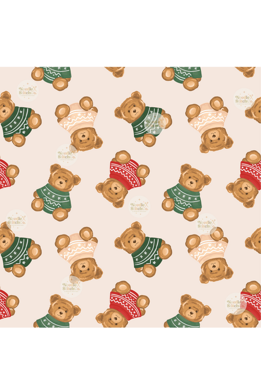 Winter Sweater Cubs Cozy Keeper (Zip Pouch)