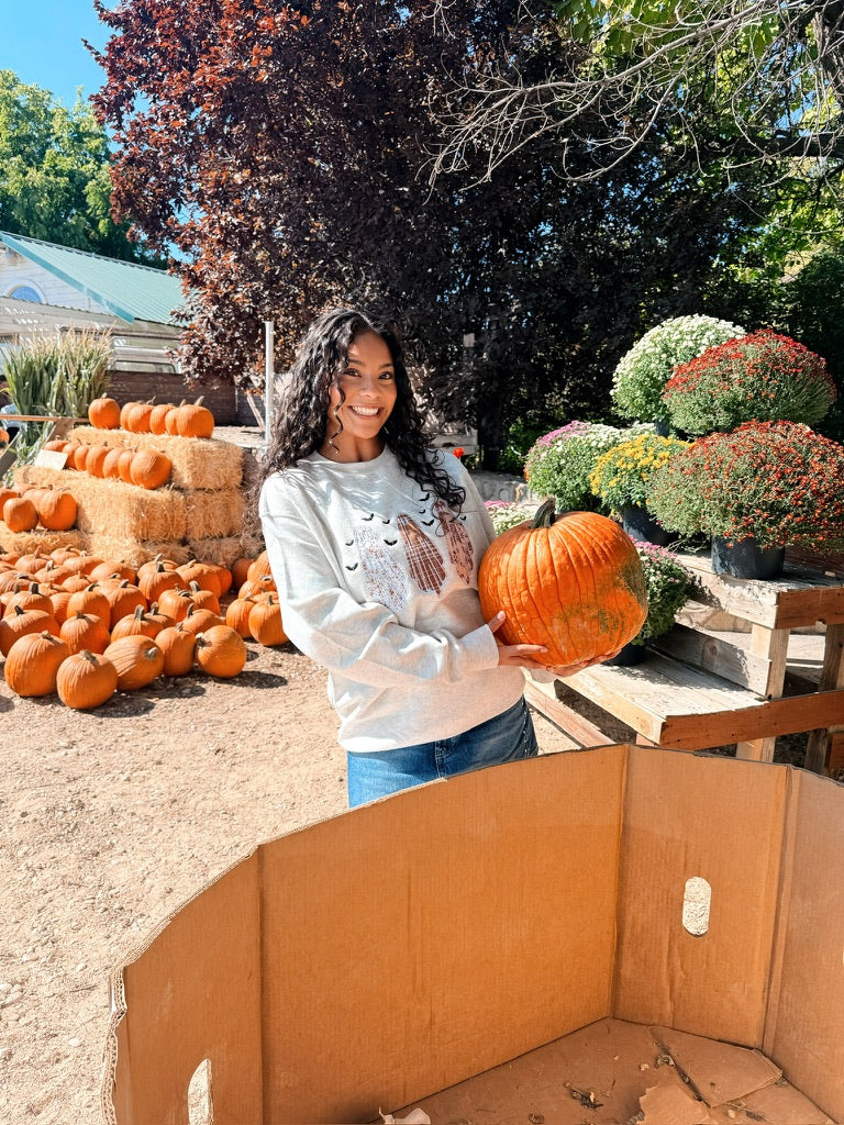 Limited Release - Appliqué Ghosties Embroidered Sweatshirt