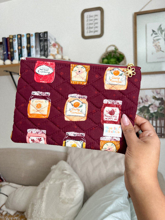 Sweetened Jams Quilted Pouch