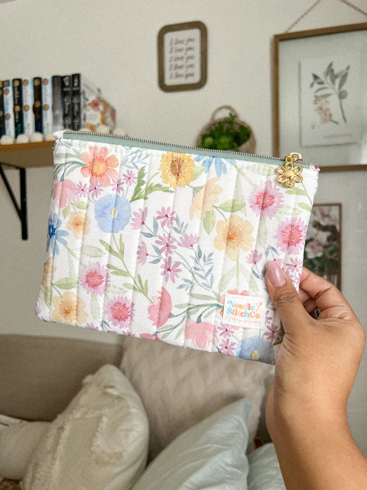 Spring Fling Quilted Pouch