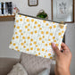 Daybreak Cream Floral Quilted Pouch