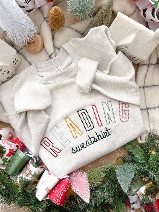 Reading Sweatshirt (Dot-Stitch)