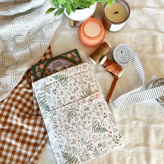 Autumn Ferns and Leaves in Cream