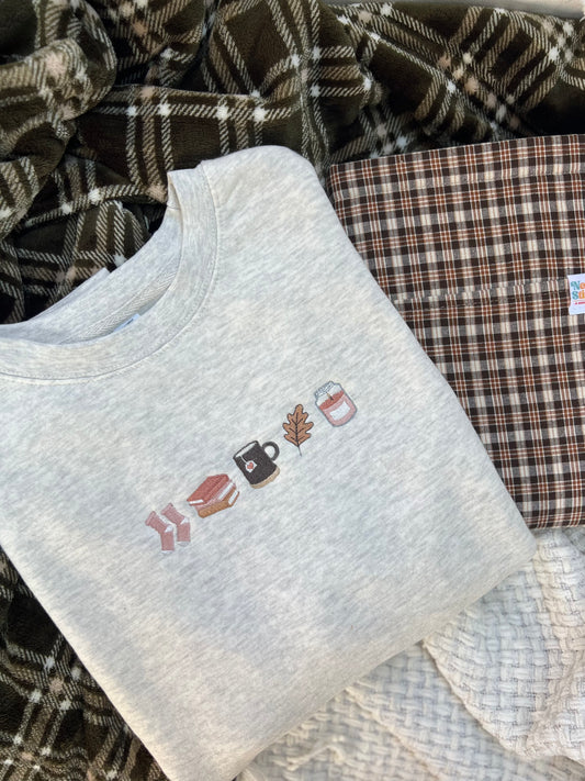 Cozy Girl Autumn Sweatshirt - READY TO SHIP