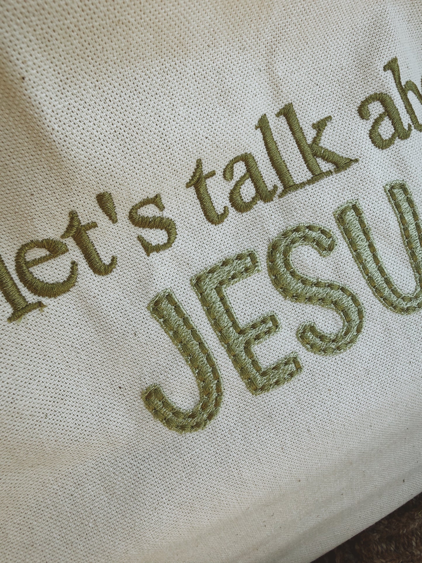 Let's talk about Jesus